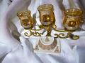 Trendy Design Clear Stone Work Choker Necklace Set w/ Earrings & Tika